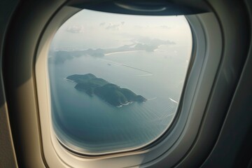 Poster - view from airplane window