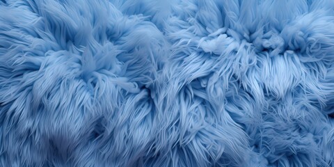 Canvas Print - Soft Blue Fur Texture