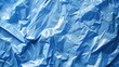 © 2rogan - Texture of wrinkled blue plastic polyethylene film