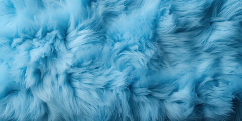 Canvas Print - Abstract Blue Furry Texture