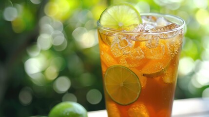 Wall Mural - Lime infused iced tea