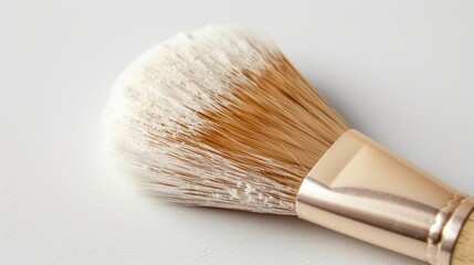 Canvas Print - Isolated White Background Cheek Brush