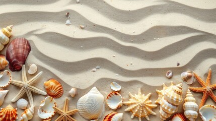 Poster - Sand with shells