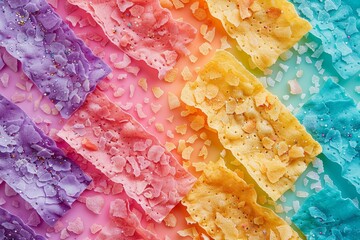 Sticker - Colorful Indonesian snack made from tapioca flour with shallots