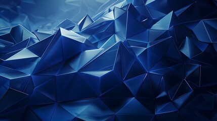 Futuristic background dark blue with molecules technology, polygonal shapes and lines. 
