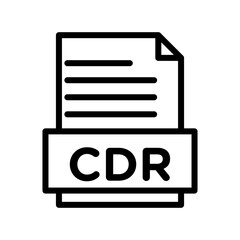 Wall Mural - CDR File Document linear logo mark in black and white