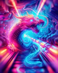 Canvas Print - Cyber Dragon.