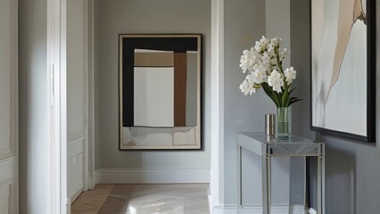 Wall Mural - flowers in a vase on the windowsill