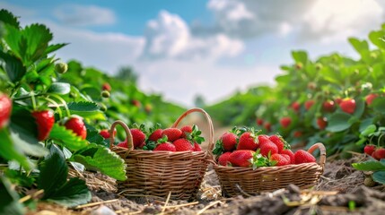 Wall Mural - The Basket of Strawberries