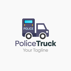 Wall Mural - Police Truck Logo Vector Template Design. Good for Business, Startup, Agency, and Organization