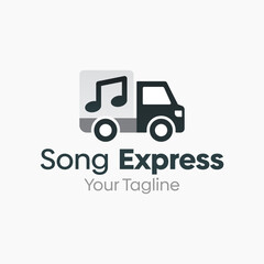 Wall Mural - Song Express Logo Vector Template Design. Good for Business, Startup, Agency, and Organization