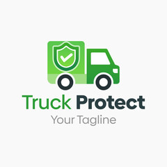 Wall Mural - Truck Protect Logo Vector Template Design. Good for Business, Startup, Agency, and Organization