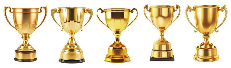 golden trophy cup golden trophy cup isolated on a transparent background