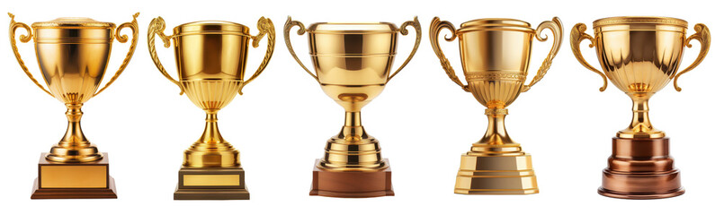 golden trophy cup golden trophy cup isolated on a transparent background