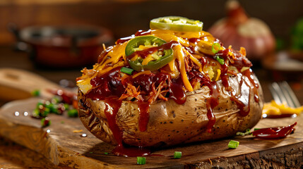 baked potato with jalapenos