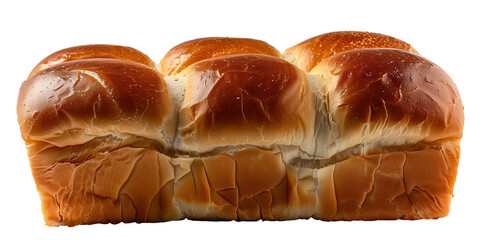 Fresh bread isolated on transparent or white background