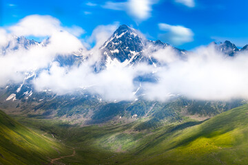 Wall Mural - Valley Journey from Kaçkar Summit.