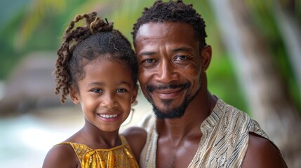 Poster - a happy family on holiday