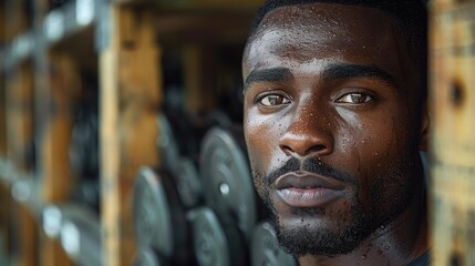 Canvas Print - A motivating series of portraits featuring gym members sharing their personal stories of overcoming obstacles and challenges on