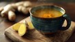 © Justlight - A steamy cup of ginger and turmeric infusion known for its antiinflammatory benefits.