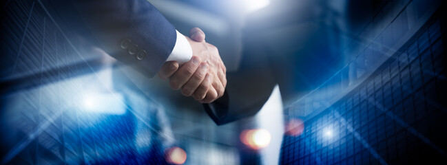 businessman handshake for teamwork of business merger and acquisition,successful negotiate,hand shak