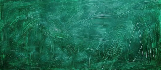 Sticker - Abstract chalk texture on green chalkboard background for copying. Ideal for education, school, or learning topics with a dark wall and copy space image.