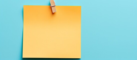 Poster - Sticky note pinned on corkboard with copy space image.