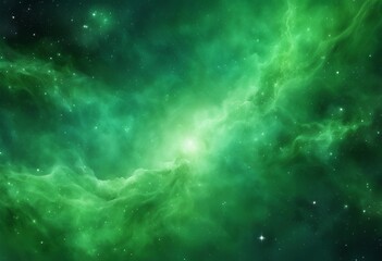 green background with stars