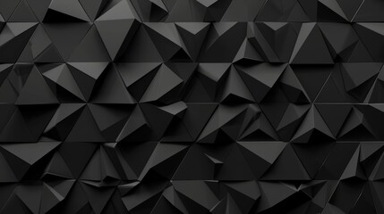 abstract black polygonal background. polygonal triangle pattern