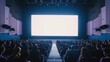 © Andrii  - Modern cinema with blank screen