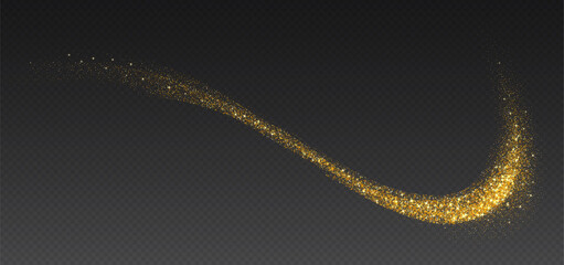 Wall Mural - golden glitter splash, shiny star dust explosion, shimmer spray effect, festive holiday particles is
