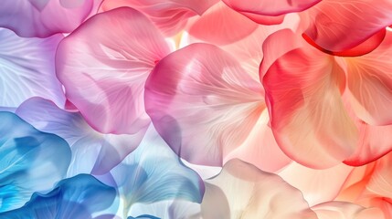 Sticker - Delicate Floral Petals in a Symphony of Colors