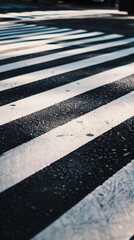 zebra crossing in the city street