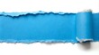 © Alon - torn paper blue header isolated