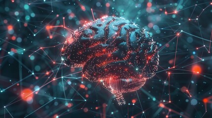 Aufkleber - Inside AI: Navigating the intricate network of a digital brain and data highways