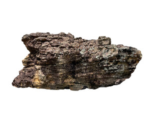 Wall Mural - rock isolated transparency background.
