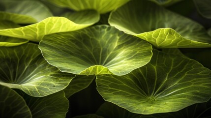 Poster - Close-Up of Lush Green Leaves