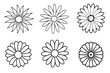 © iconworld - Daisy flower line art Fine-lined daisy illustrations capture essence