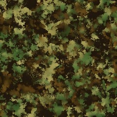 Wall Mural - 
army camouflage background khaki texture, forest print on textiles