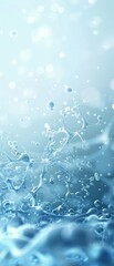 Wall Mural - a splash of water with many small bubbles