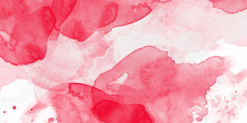 Wall Mural - pink watercolor background. multicolor watercolor background for textures. pink sky with white cloud