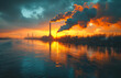 © Анна Терелюк - A large industrial plant is emitting smoke into the sky
