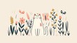 © chunyu - cat among flowers