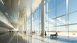 © Salman - airport terminal with vast energy-efficient glass walls that provide passengers with expansive views while maintaining optimal indoor climate control