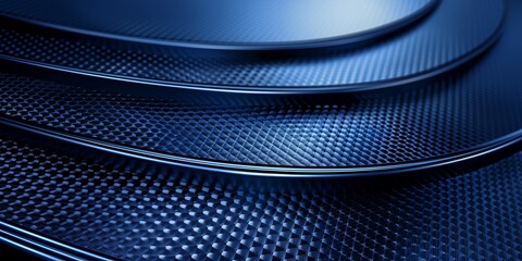 Wall Mural - dark blue background with carbon fiber elements, creating a sleek and modern texture ideal for techn