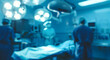 © LK  - Blurred background of a modern operating room, background.