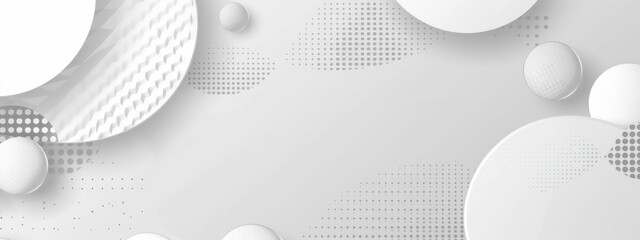 Wall Mural - white background with geometric shapes, in the style of white and grey gradient generative ai