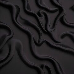 Wavy smoot soft black silk drap fallind surface sample texture background