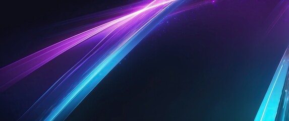 Wall Mural - Abstract neon lights in hues of purple, pink, and blue  Futuristic, vibrant design suitable for tech events, celebrations, or modern digital artwork