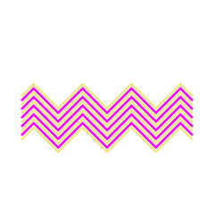 Wall Mural - An abstract retro zig zag stripe pattern design element.